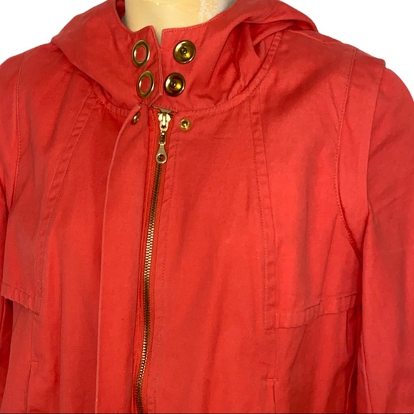 ANTHROPOLOGIE TULLE | Coral Mid Length Jacket - Picture 4 of 9